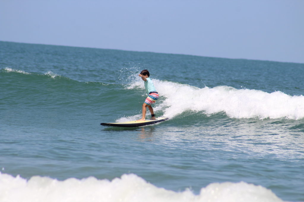 Surf Lessons at Sandy Backpacks